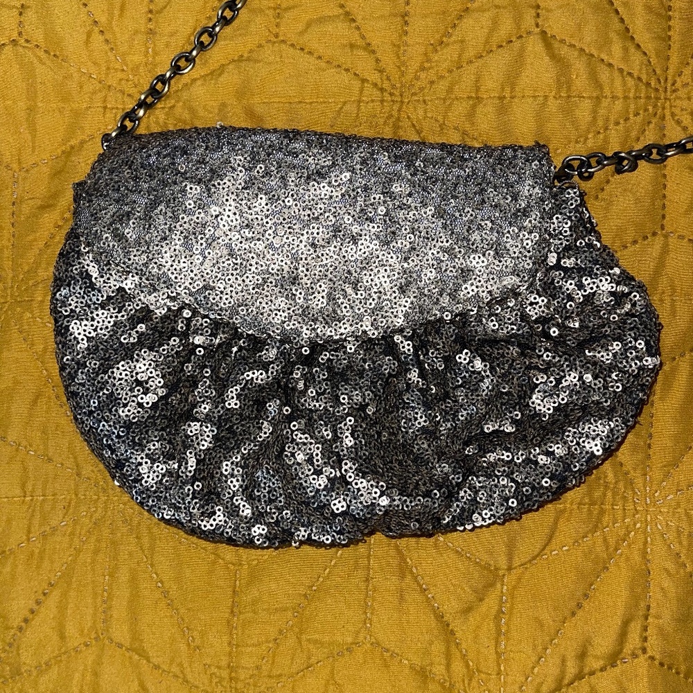 Metallic Sequin Shoulder purse/crossbody